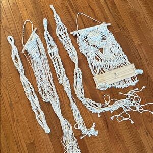 Boho Macramé Plant Hangers Set